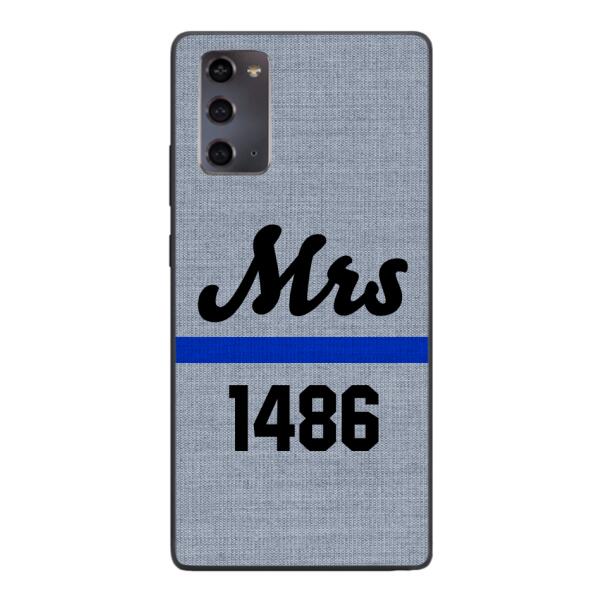 Personalized Mrs Police Phone Case OCT-LN09