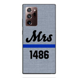 Personalized Mrs Police Phone Case OCT-LN09