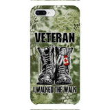 Personalized Canadian Veteran Walked The Walk Phone Case OCT-DT10