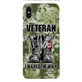Personalized Canadian Veteran Walked The Walk Phone Case OCT-DT10