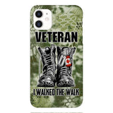Personalized Canadian Veteran Walked The Walk Phone Case OCT-DT10