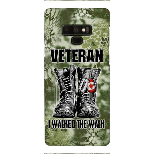 Personalized Canadian Veteran Walked The Walk Phone Case OCT-DT10
