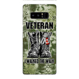 Personalized Canadian Veteran Walked The Walk Phone Case OCT-DT10