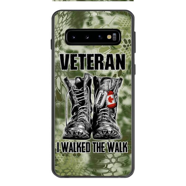 Personalized Canadian Veteran Walked The Walk Phone Case OCT-DT10