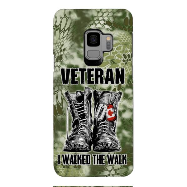 Personalized Canadian Veteran Walked The Walk Phone Case OCT-DT10