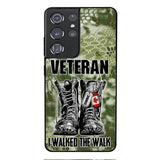 Personalized Canadian Veteran Walked The Walk Phone Case OCT-DT10