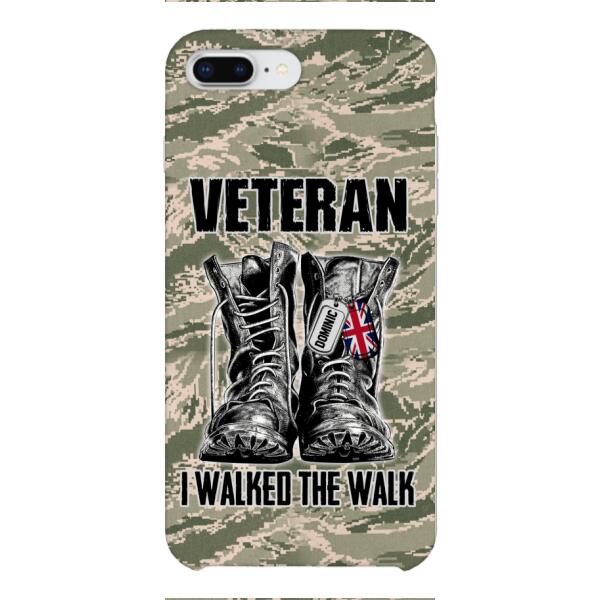 Personalized British Veteran Walked The Walk Phone Case OCT-DT10