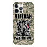 Personalized British Veteran Walked The Walk Phone Case OCT-DT10