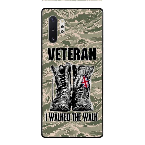 Personalized British Veteran Walked The Walk Phone Case OCT-DT10