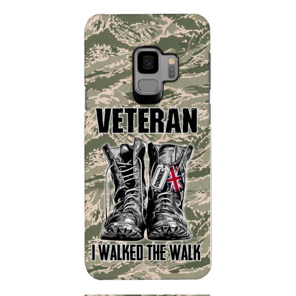 Personalized British Veteran Walked The Walk Phone Case OCT-DT10