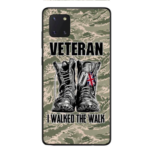 Personalized British Veteran Walked The Walk Phone Case OCT-DT10