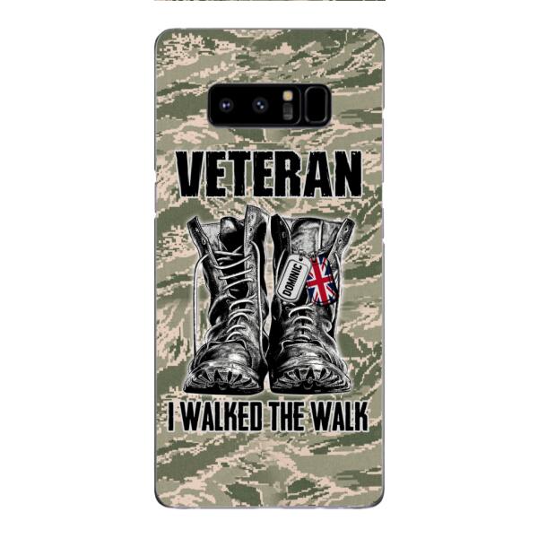 Personalized British Veteran Walked The Walk Phone Case OCT-DT10