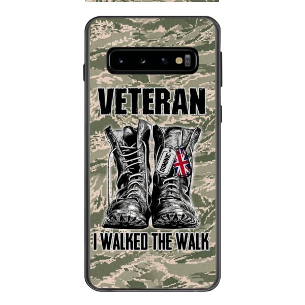 Personalized British Veteran Walked The Walk Phone Case OCT-DT10