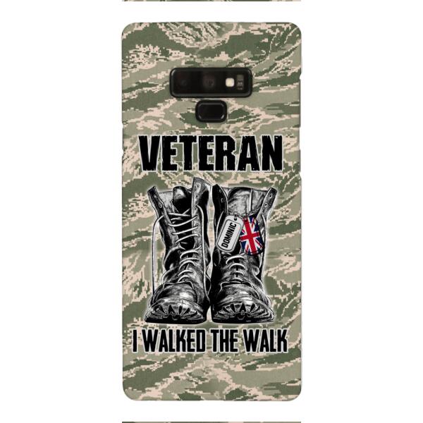 Personalized British Veteran Walked The Walk Phone Case OCT-DT10