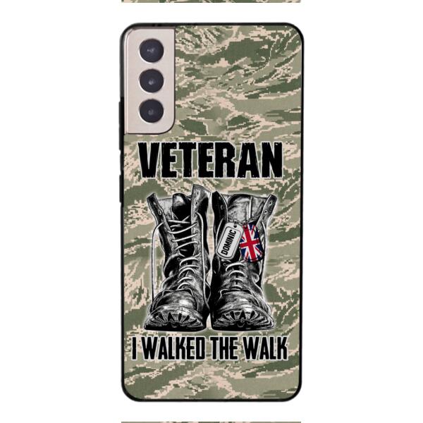 Personalized British Veteran Walked The Walk Phone Case OCT-DT10