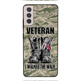 Personalized British Veteran Walked The Walk Phone Case OCT-DT10