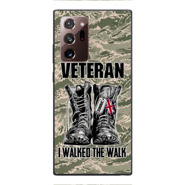 Personalized British Veteran Walked The Walk Phone Case OCT-DT10