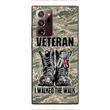 Personalized British Veteran Walked The Walk Phone Case OCT-DT10