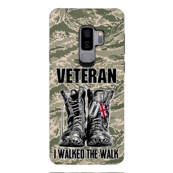 Personalized British Veteran Walked The Walk Phone Case OCT-DT10