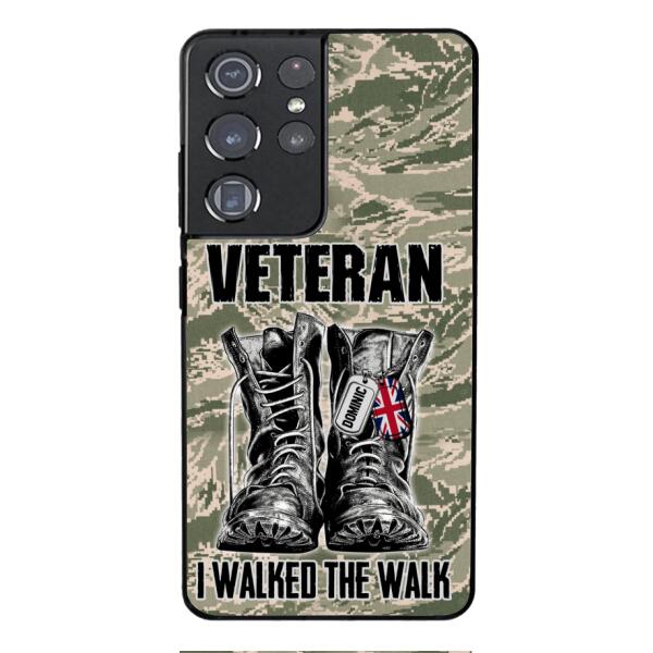 Personalized British Veteran Walked The Walk Phone Case OCT-DT10