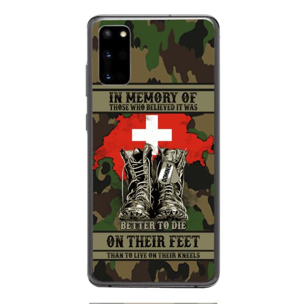 Personalized Swiss Veteran Phone Case OCT-MA10