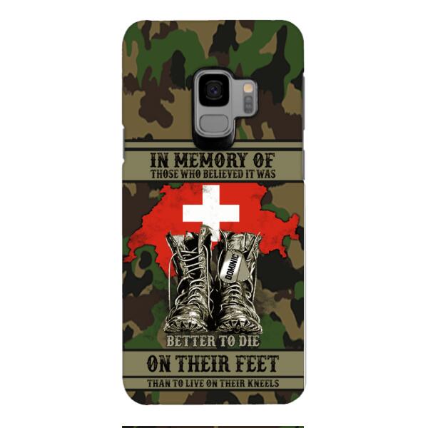 Personalized Swiss Veteran Phone Case OCT-MA10