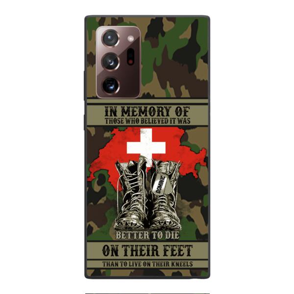 Personalized Swiss Veteran Phone Case OCT-MA10