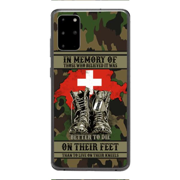 Personalized Swiss Veteran Phone Case OCT-MA10