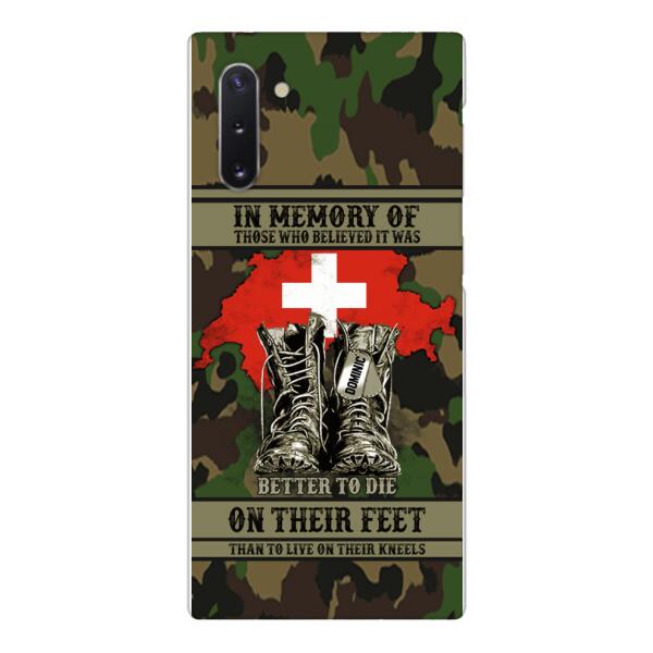 Personalized Swiss Veteran Phone Case OCT-MA10