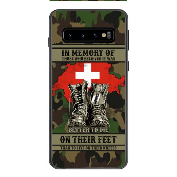 Personalized Swiss Veteran Phone Case OCT-MA10