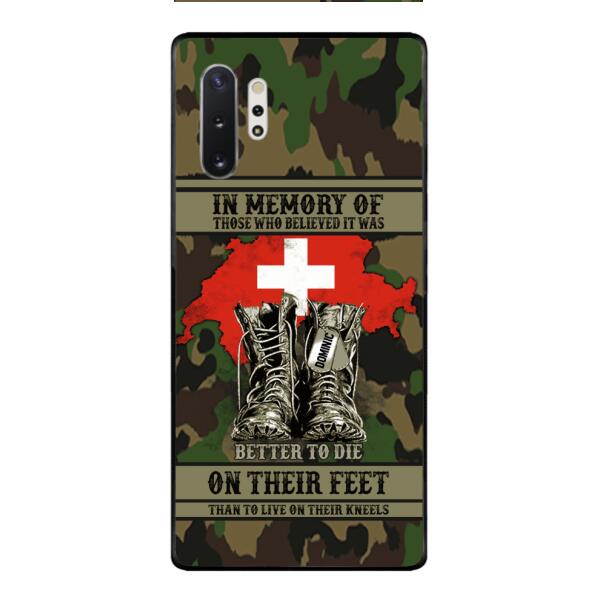 Personalized Swiss Veteran Phone Case OCT-MA10