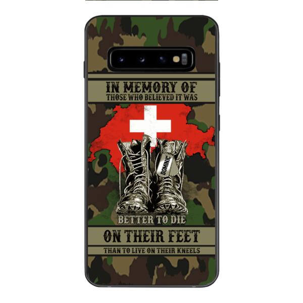 Personalized Swiss Veteran Phone Case OCT-MA10