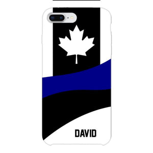 Personalized Canadian Thin Blue Line Phone Case OCT-HQ10