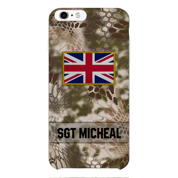 Personalized British Soldier Phone Case Printed OCT-DT11