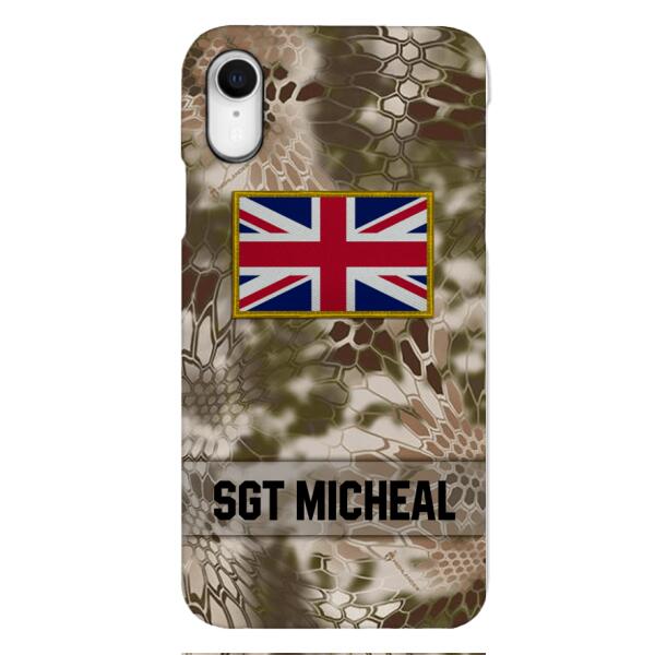 Personalized British Soldier Phone Case Printed OCT-DT11