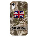 Personalized British Soldier Phone Case Printed OCT-DT11