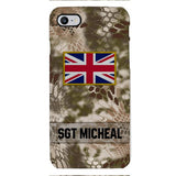 Personalized British Soldier Phone Case Printed OCT-DT11
