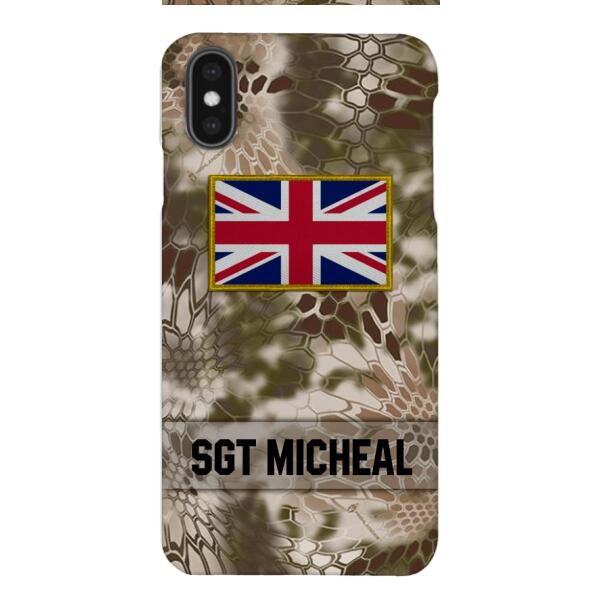 Personalized British Soldier Phone Case Printed OCT-DT11