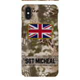 Personalized British Soldier Phone Case Printed OCT-DT11