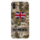 Personalized British Soldier Phone Case Printed OCT-DT11