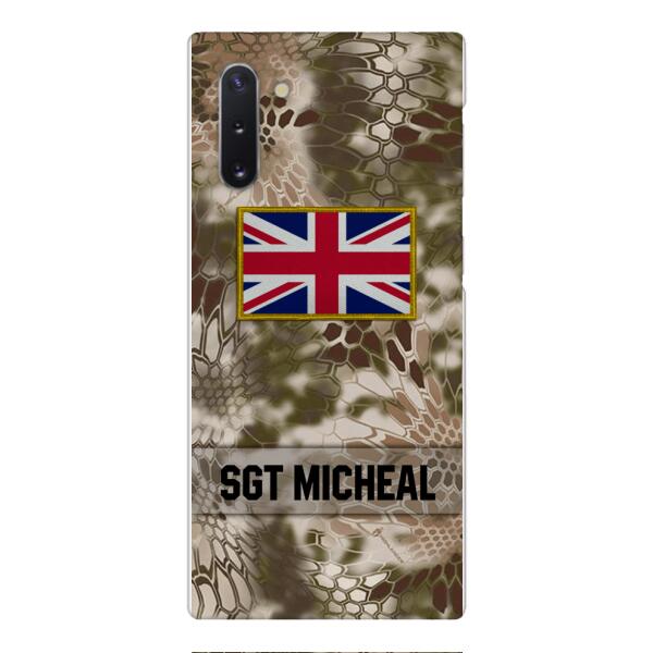 Personalized British Soldier Phone Case Printed OCT-DT11