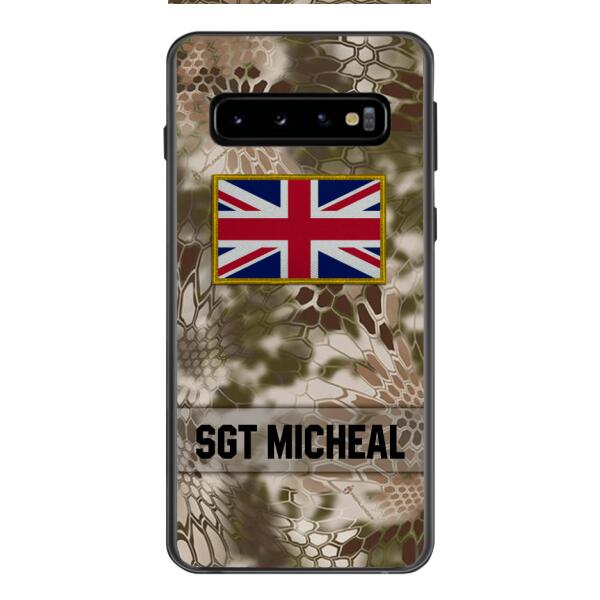 Personalized British Soldier Phone Case Printed OCT-DT11