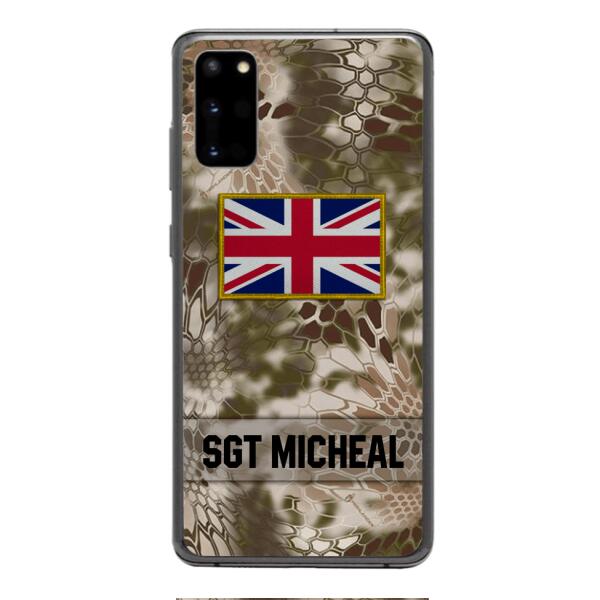 Personalized British Soldier Phone Case Printed OCT-DT11
