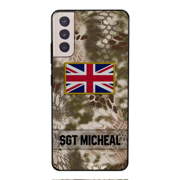 Personalized British Soldier Phone Case Printed OCT-DT11
