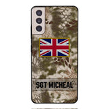 Personalized British Soldier Phone Case Printed OCT-DT11
