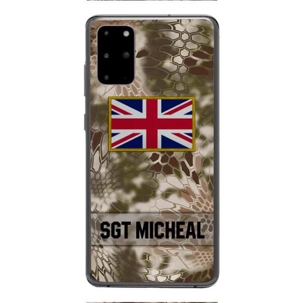 Personalized British Soldier Phone Case Printed OCT-DT11