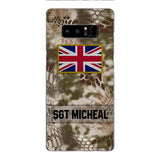 Personalized British Soldier Phone Case Printed OCT-DT11