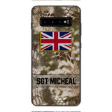 Personalized British Soldier Phone Case Printed OCT-DT11