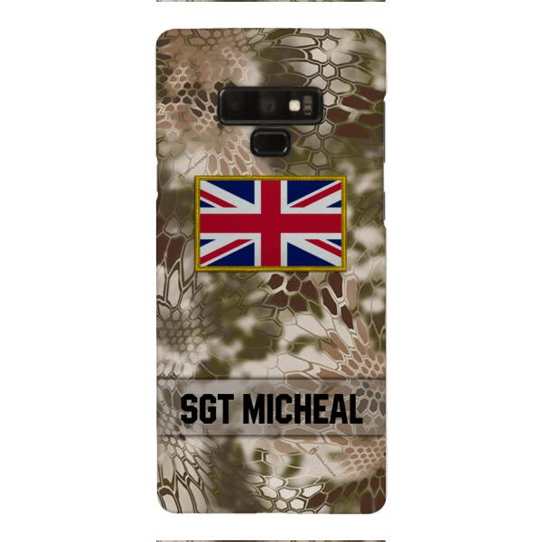 Personalized British Soldier Phone Case Printed OCT-DT11