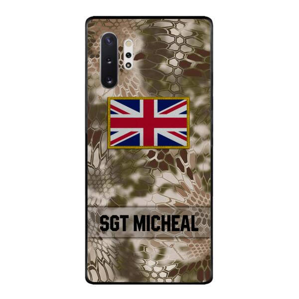 Personalized British Soldier Phone Case Printed OCT-DT11